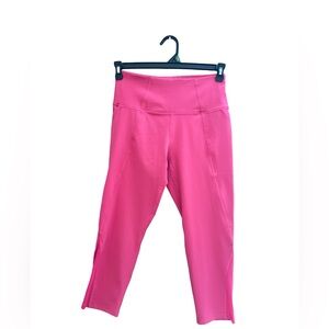 Layer 8 High-Rise Hot Pink Capri Leggings